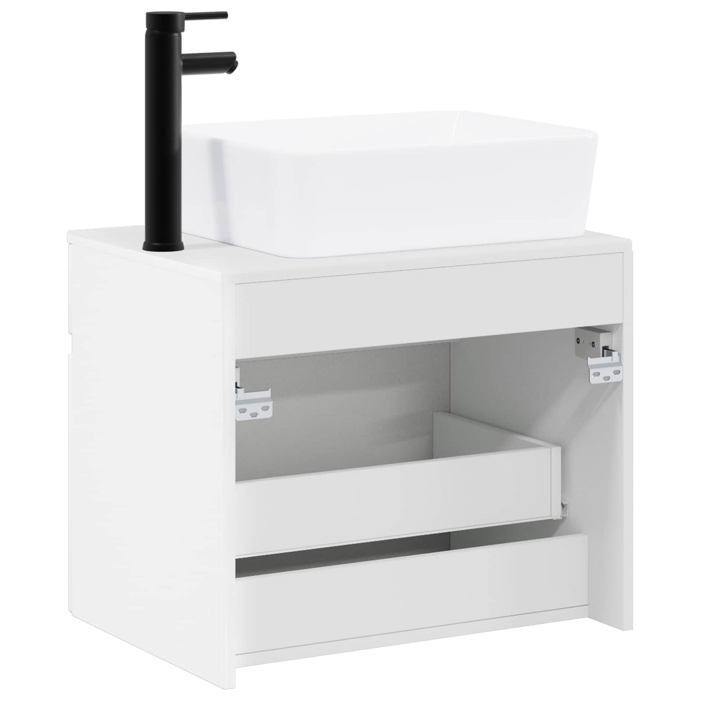 Bathroom Furniture Set White Engineered Wood