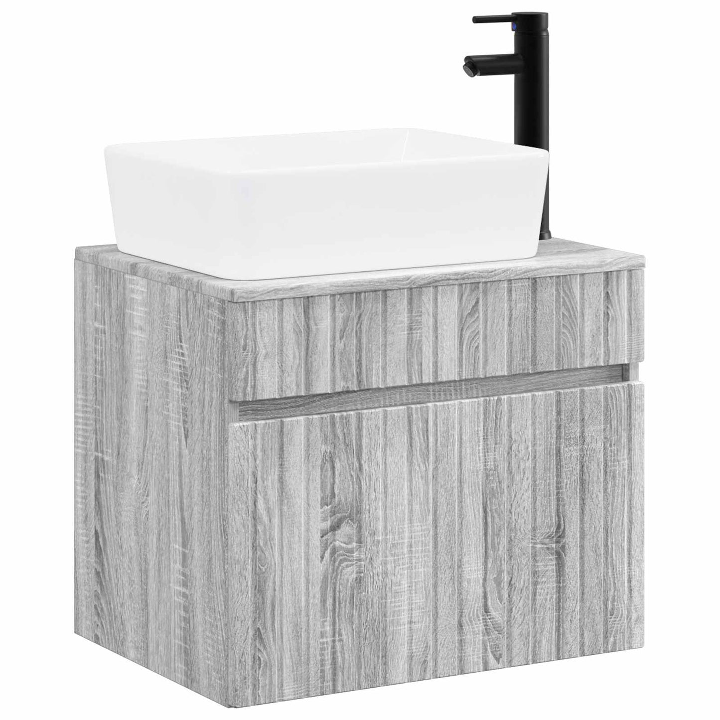 Bathroom Furniture Set Grey Sonoma Engineered Wood