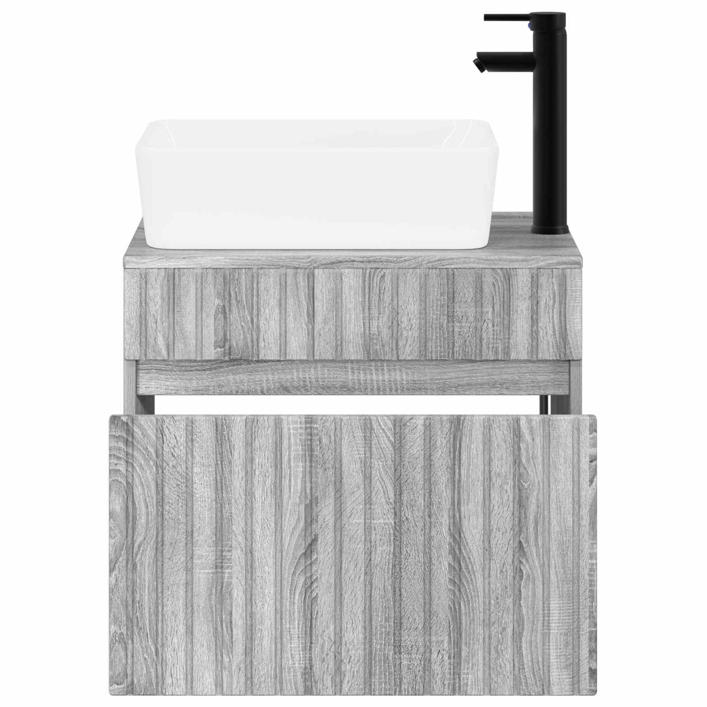 Bathroom Furniture Set Grey Sonoma Engineered Wood