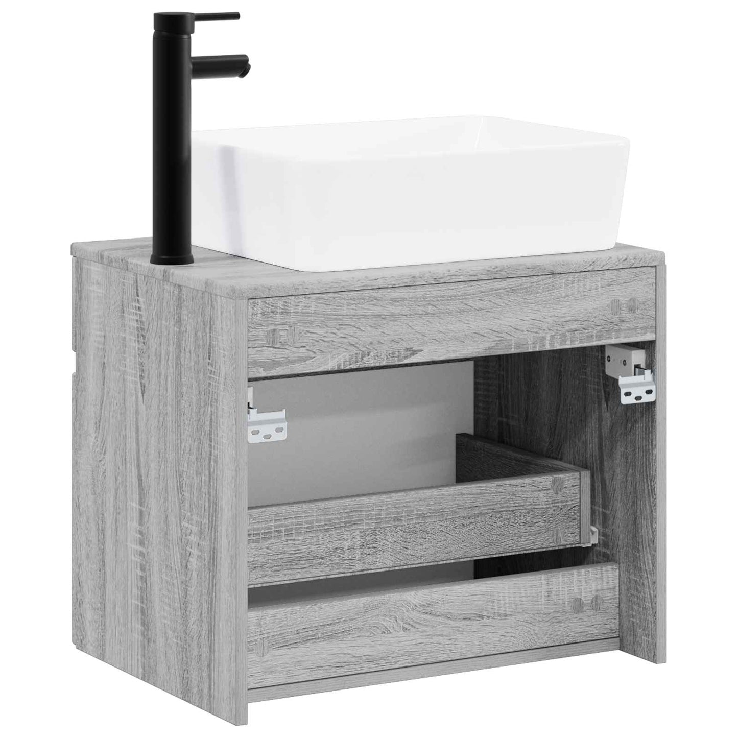 Bathroom Furniture Set Grey Sonoma Engineered Wood