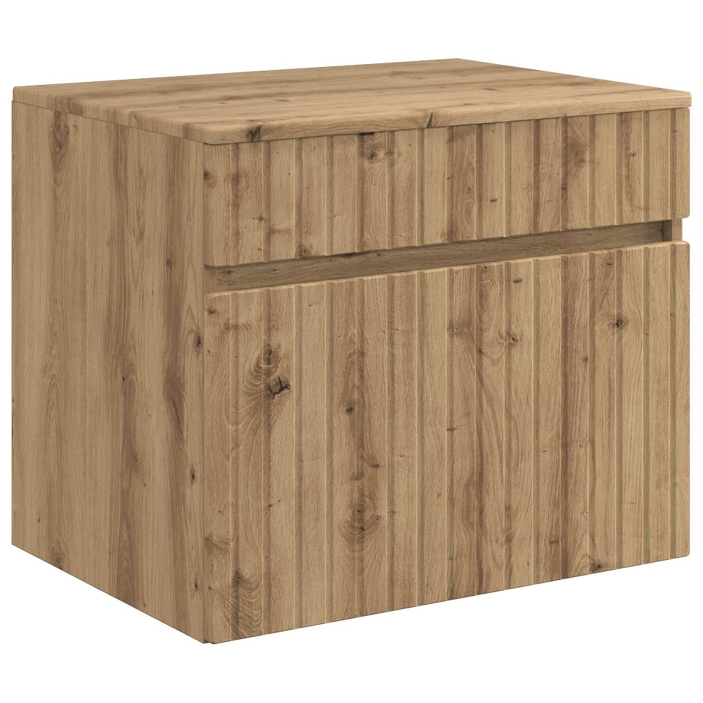 Bathroom Furniture Set Artisan Oak Engineered Wood
