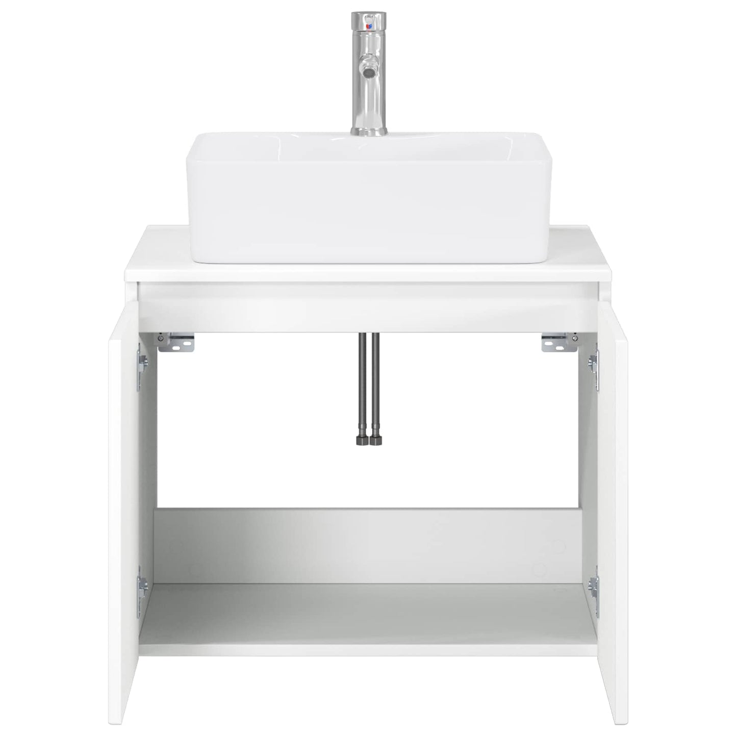 Bathroom Furniture Set White Engineered Wood