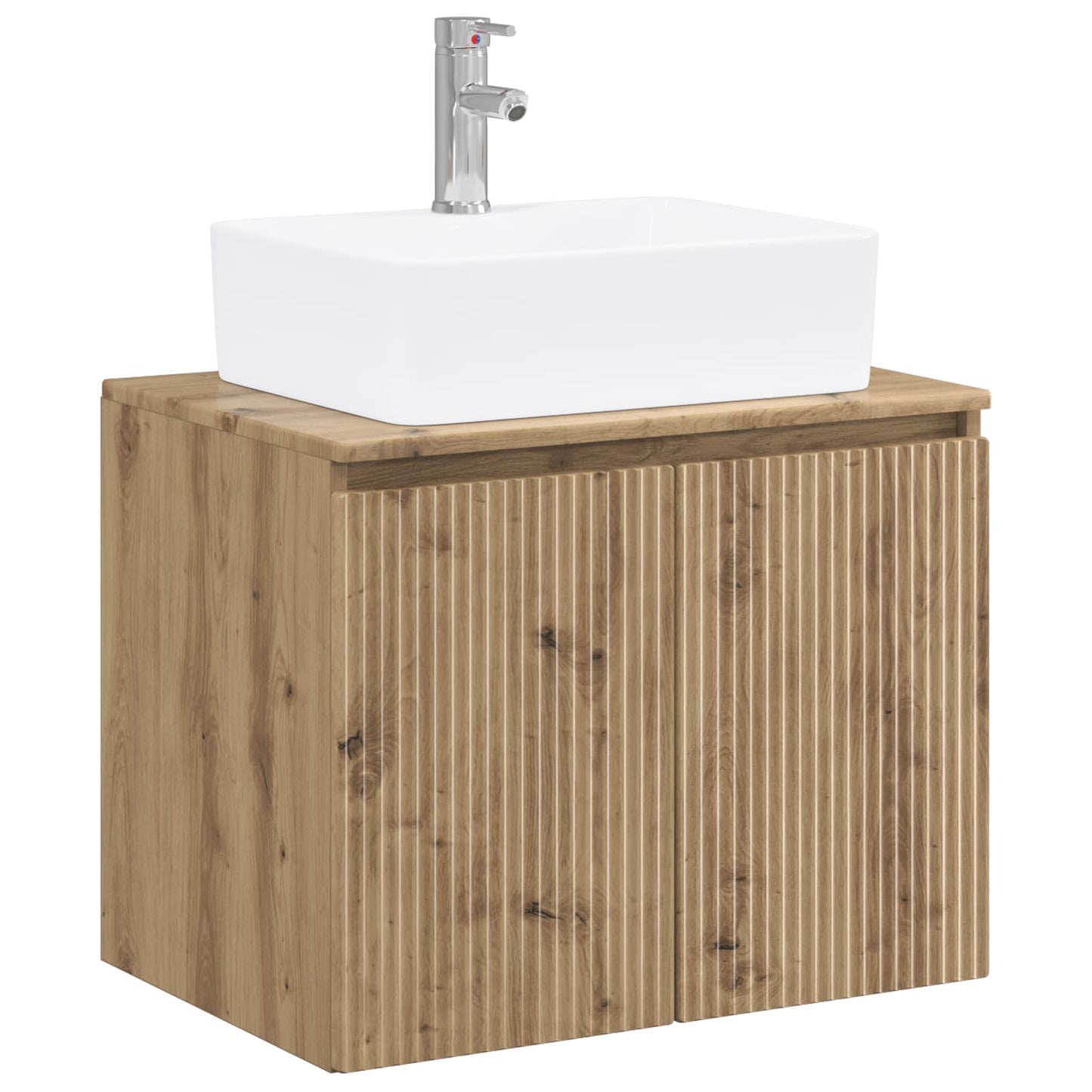 Bathroom Furniture Set Artisan Oak Engineered Wood