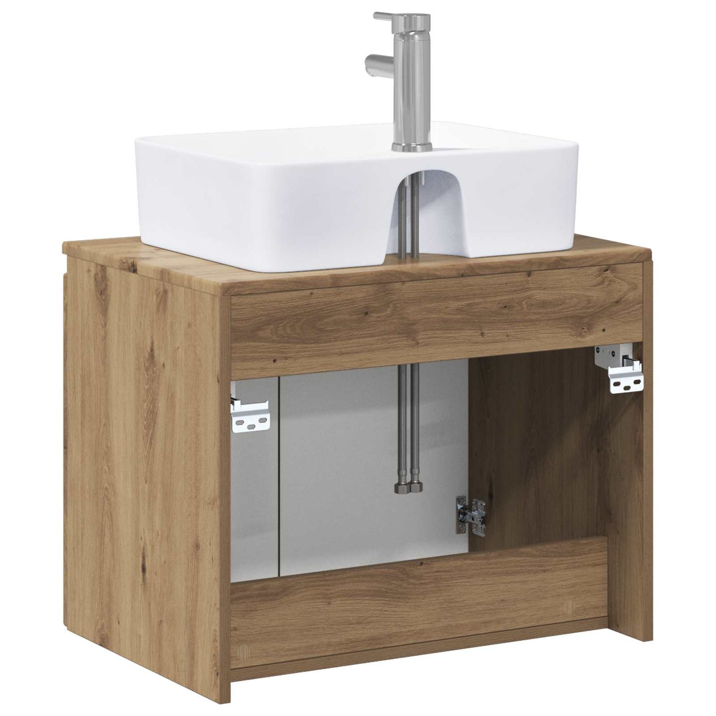 Bathroom Furniture Set Artisan Oak Engineered Wood