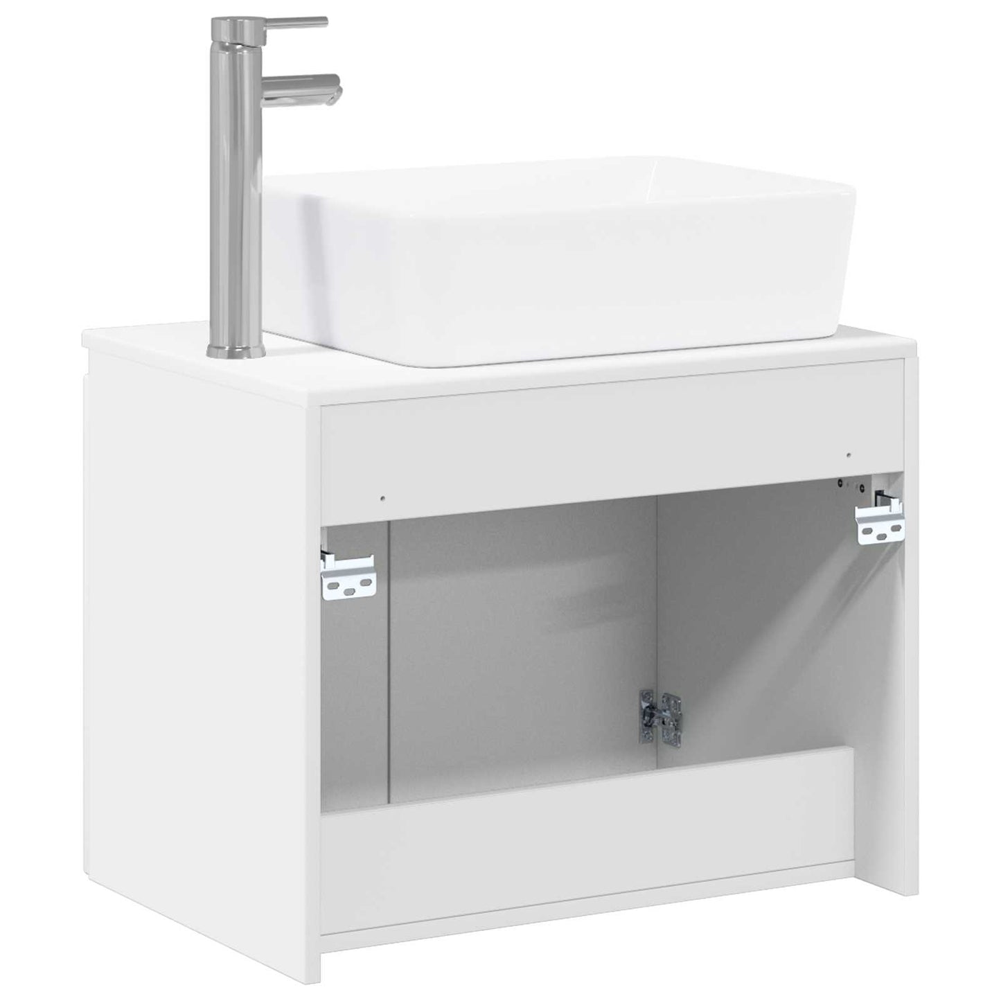 Bathroom Furniture Set White Engineered Wood