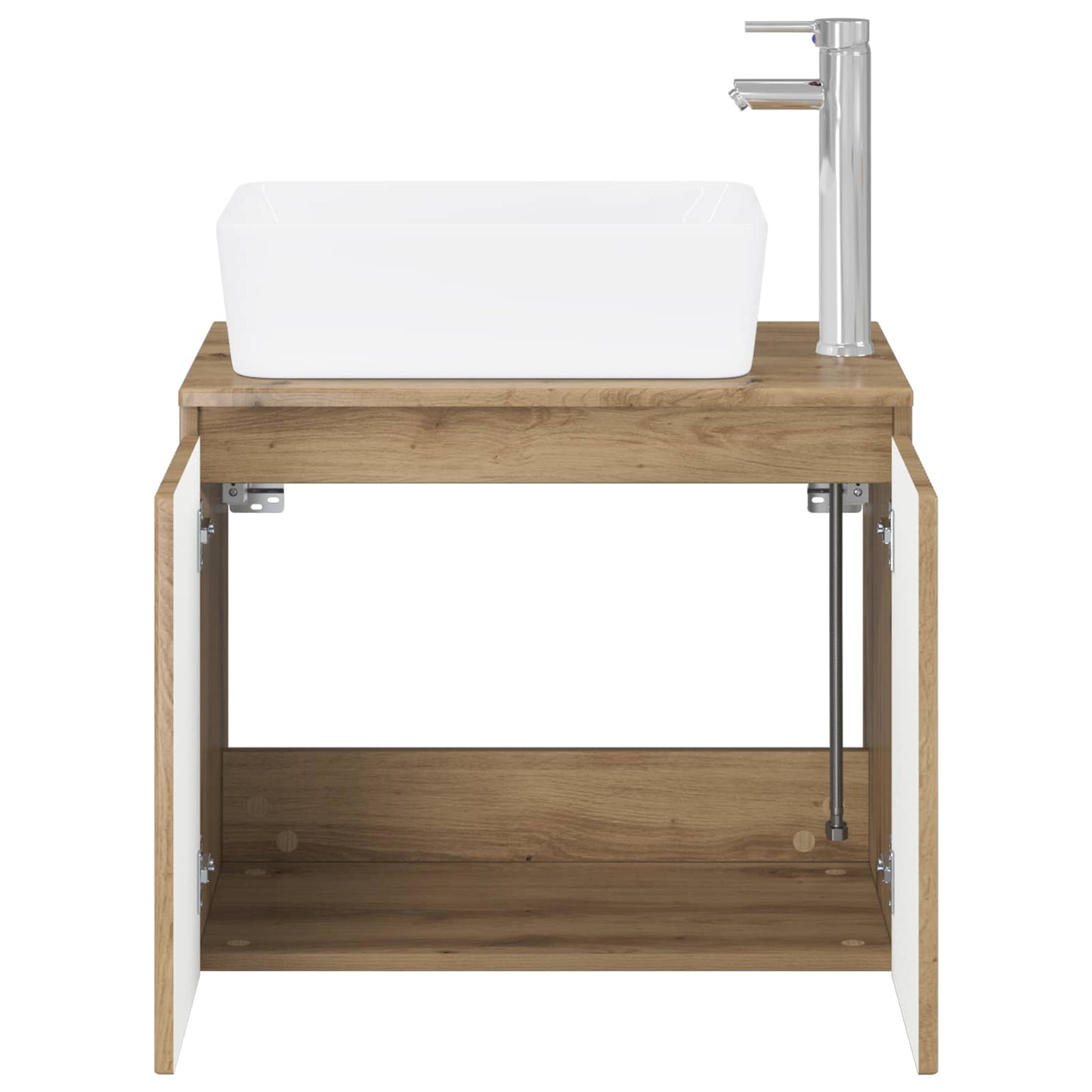 Bathroom Furniture Set Artisan Oak Engineered Wood