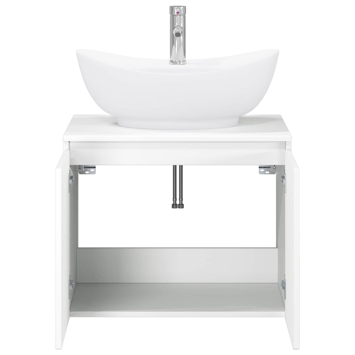 Bathroom Furniture Set White Engineered Wood