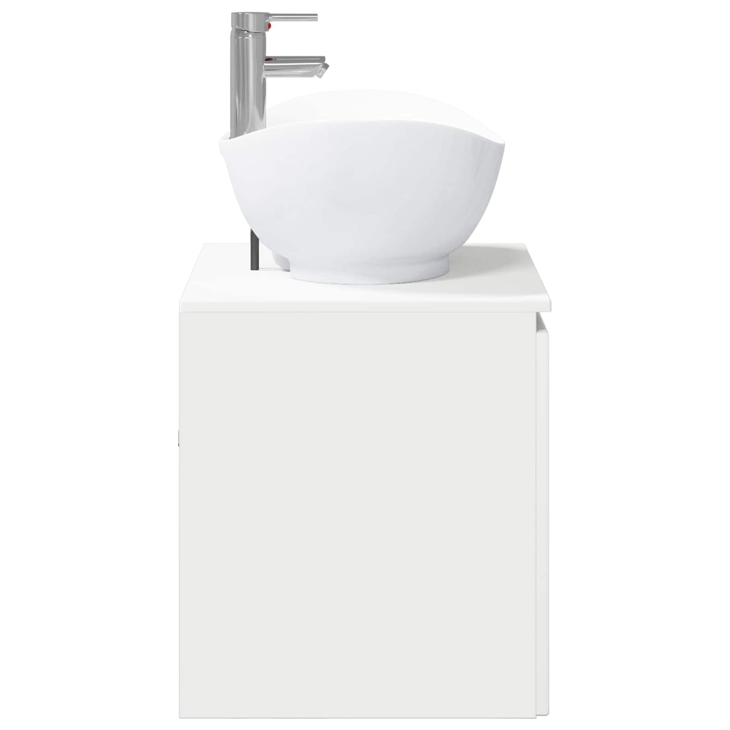 Bathroom Furniture Set White Engineered Wood