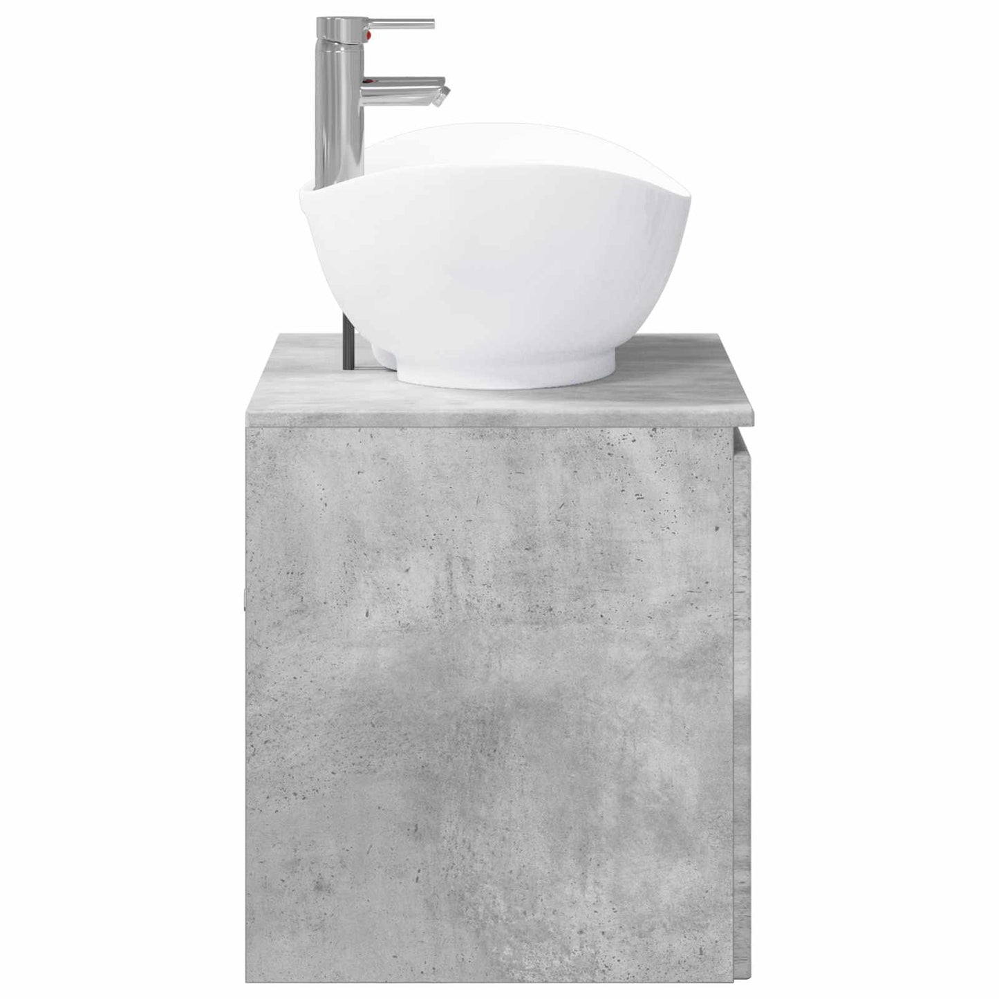 Bathroom Furniture Set Concrete Grey Engineered Wood