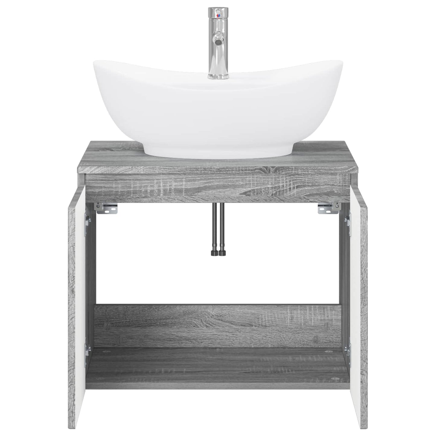 Bathroom Furniture Set Grey Sonoma Engineered Wood