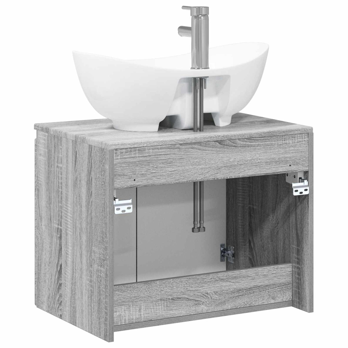 Bathroom Furniture Set Grey Sonoma Engineered Wood