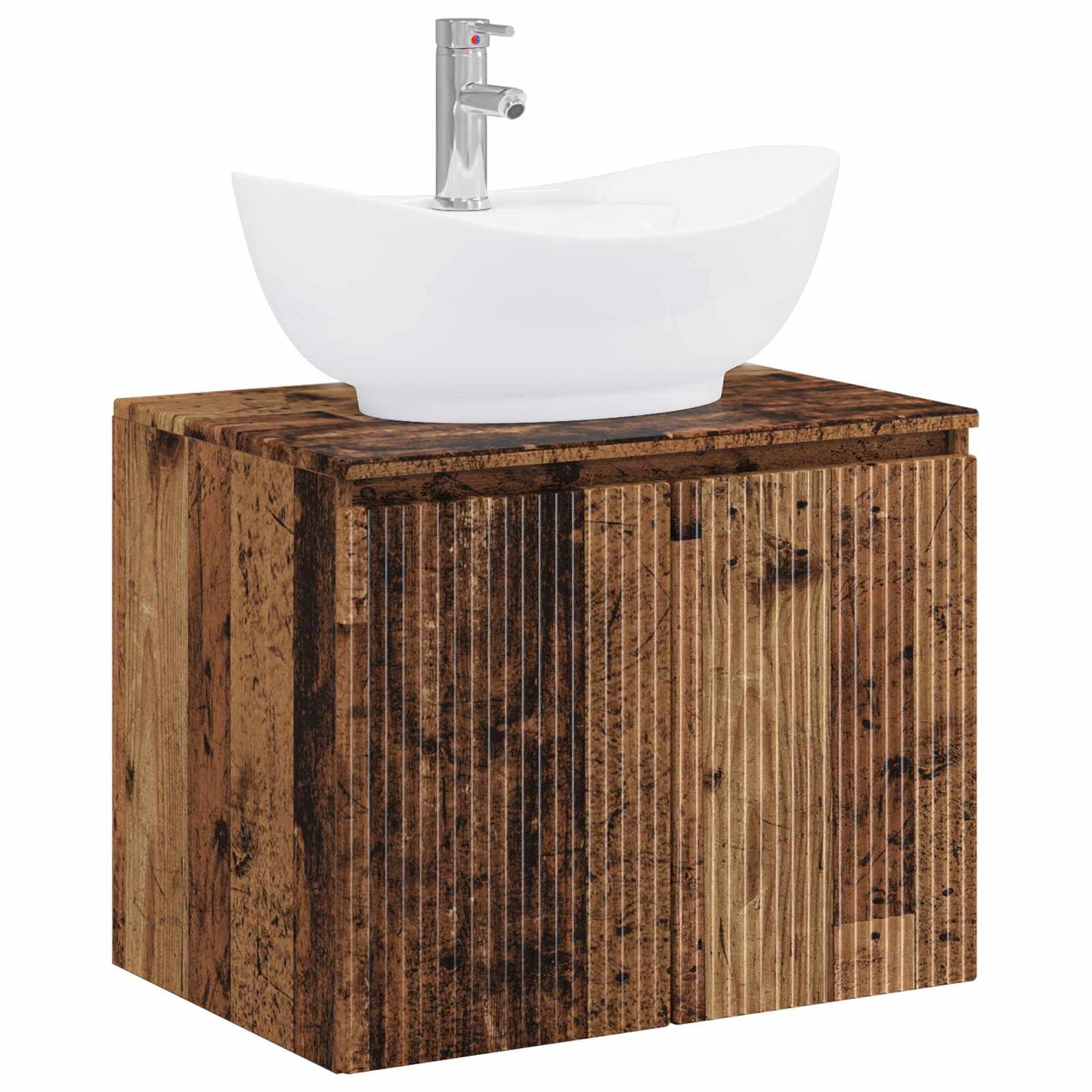 Bathroom Furniture Set Old Wood Engineered Wood