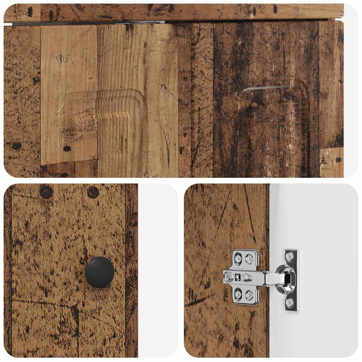 Bathroom Furniture Set Old Wood 61 x 40 x 84.5 cm