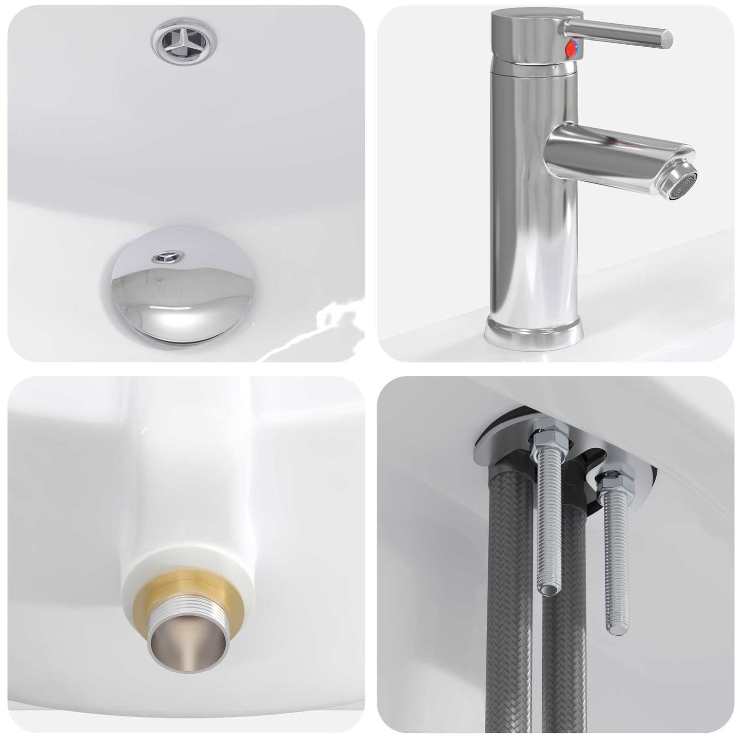 Bathroom Furniture Set Grey Sonoma 81 x 40 x 84.5 cm