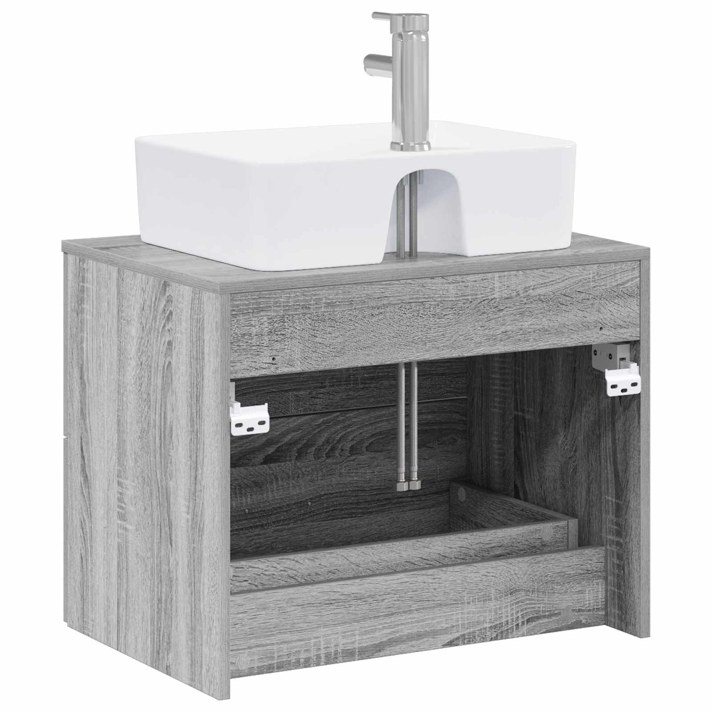 Bathroom Furniture Set Grey Sonoma Engineered Wood