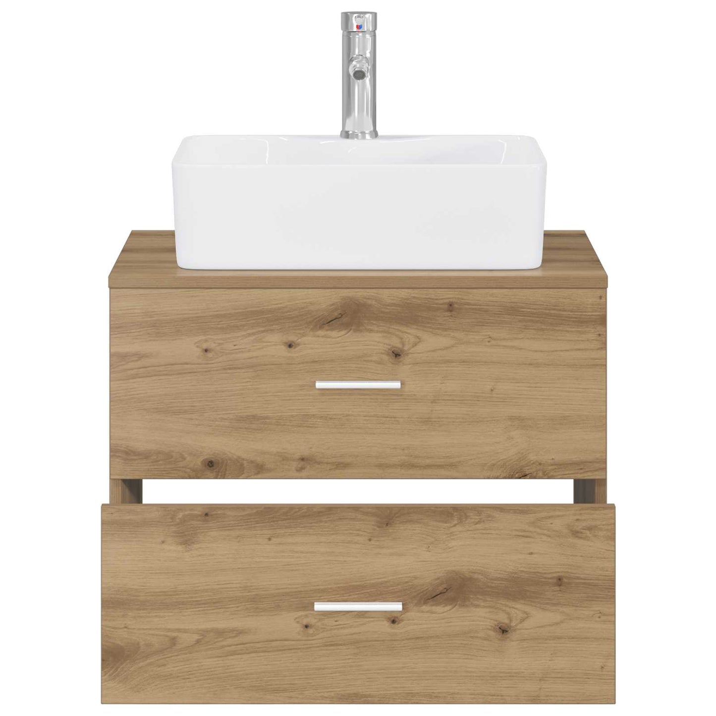Bathroom Furniture Set Artisan Oak Engineered Wood