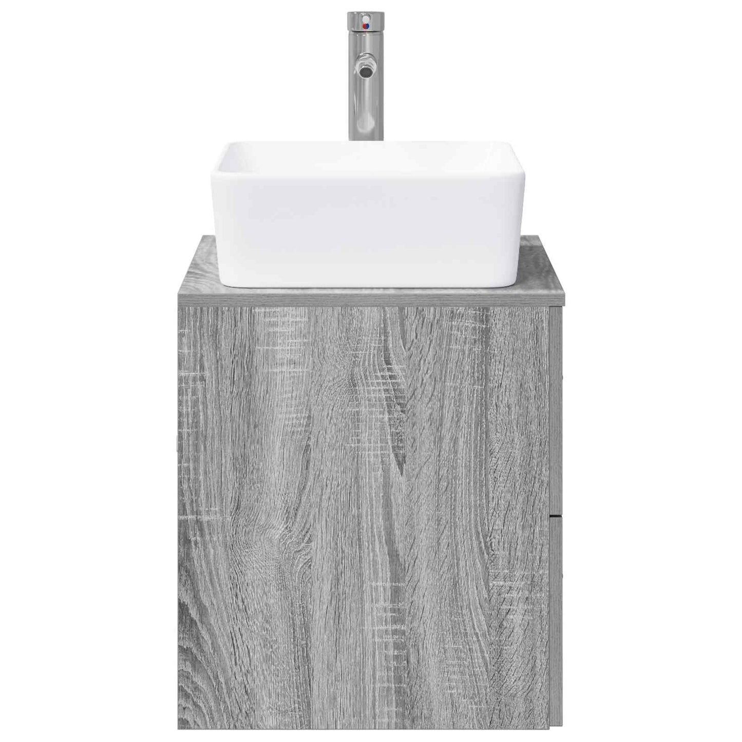 Bathroom Furniture Set Grey Sonoma Engineered Wood