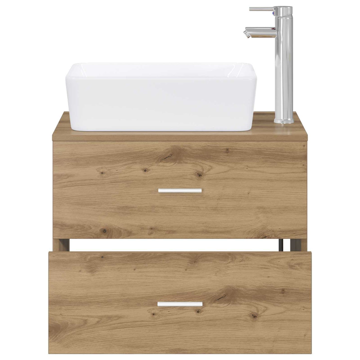 Bathroom Furniture Set Artisan Oak Engineered Wood