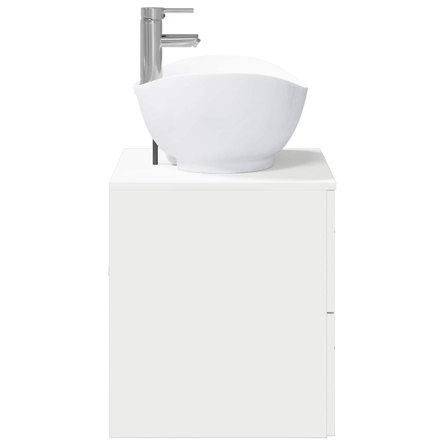 Bathroom Furniture Set White Engineered Wood