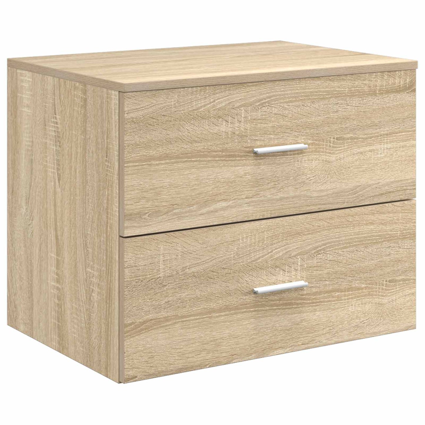 Bathroom Furniture Set Sonoma Oak Engineered Wood
