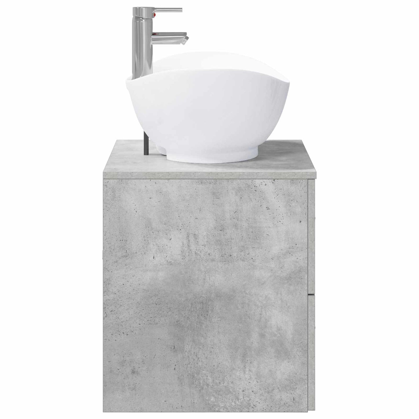 Bathroom Furniture Set Concrete Grey Engineered Wood