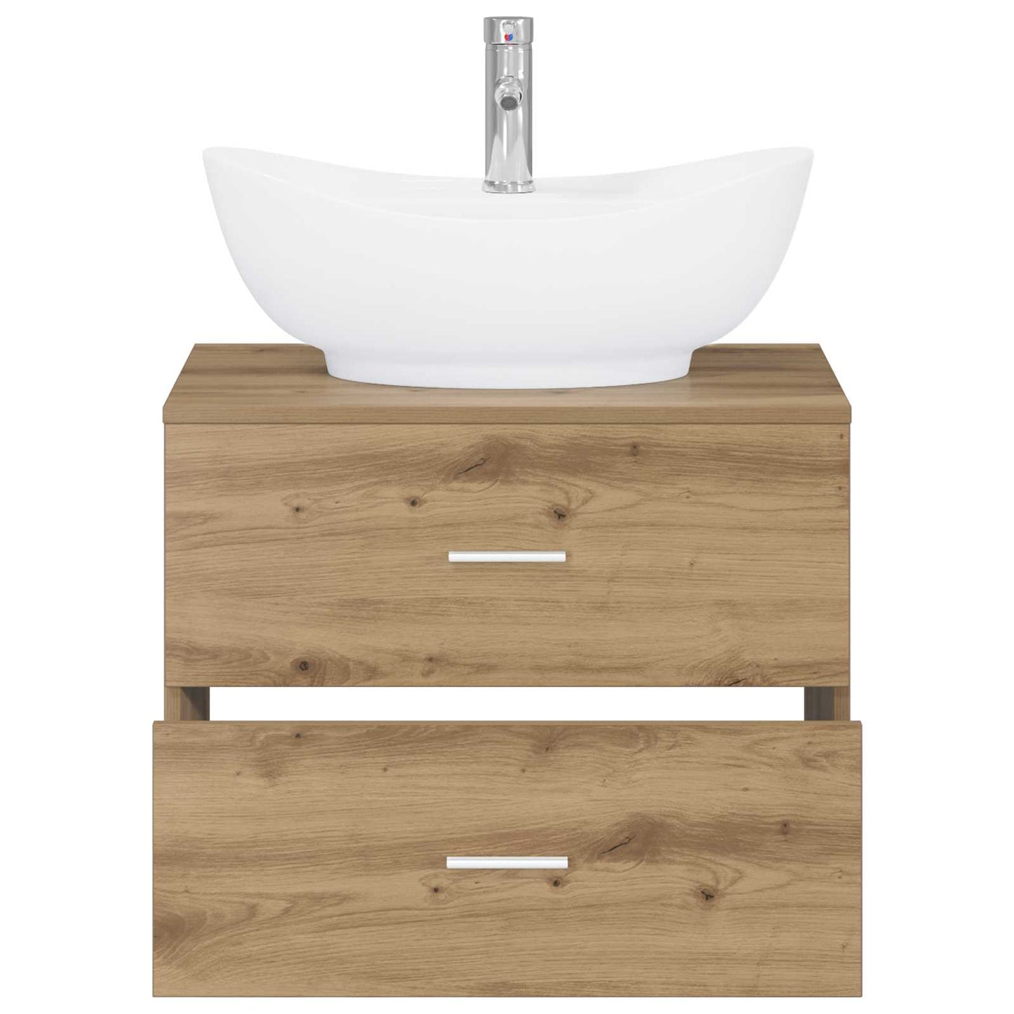 Bathroom Furniture Set Artisan Oak Engineered Wood