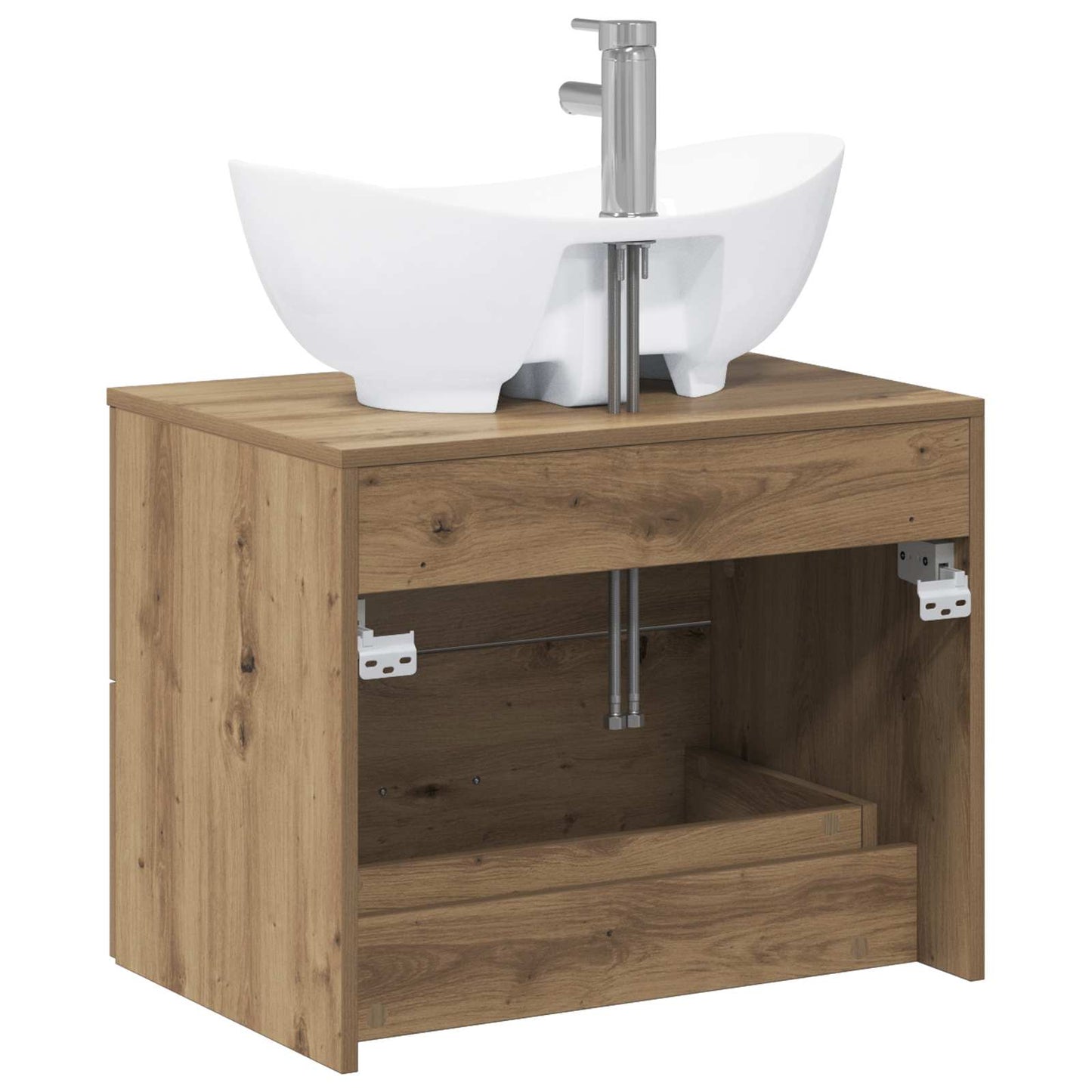 Bathroom Furniture Set Artisan Oak Engineered Wood