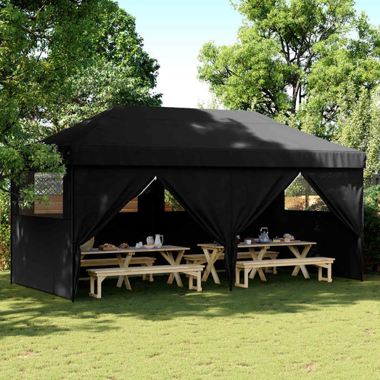 Party Tent 292 x 580 x 315 cm Black Oxford Fabric