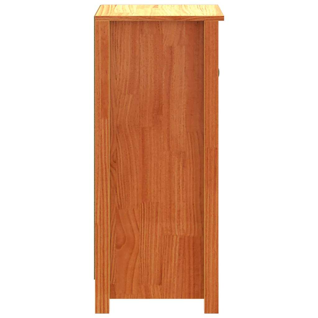 Sideboard 2 pcs Wax Brown 39 x 34.5 x 80 cm Solid Pine Wood