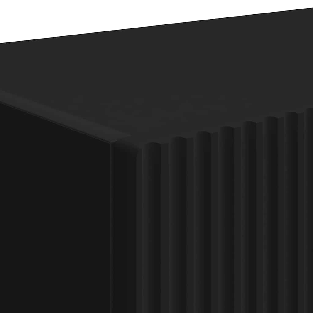 TV Wall Cabinet 2 pcs Black 39 x 31 x 29.5 cm Engineered Wood