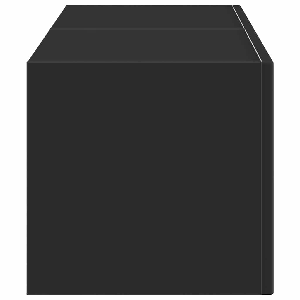 TV Wall Cabinet 2 pcs Black 39 x 31 x 29.5 cm Engineered Wood