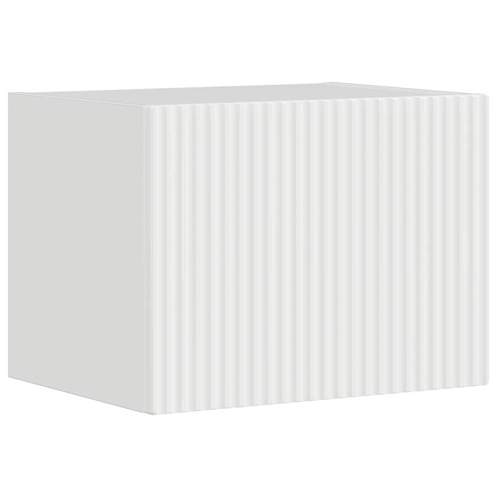 TV Wall Cabinet Gloss White 39 x 31 x 29.5 cm Engineered Wood
