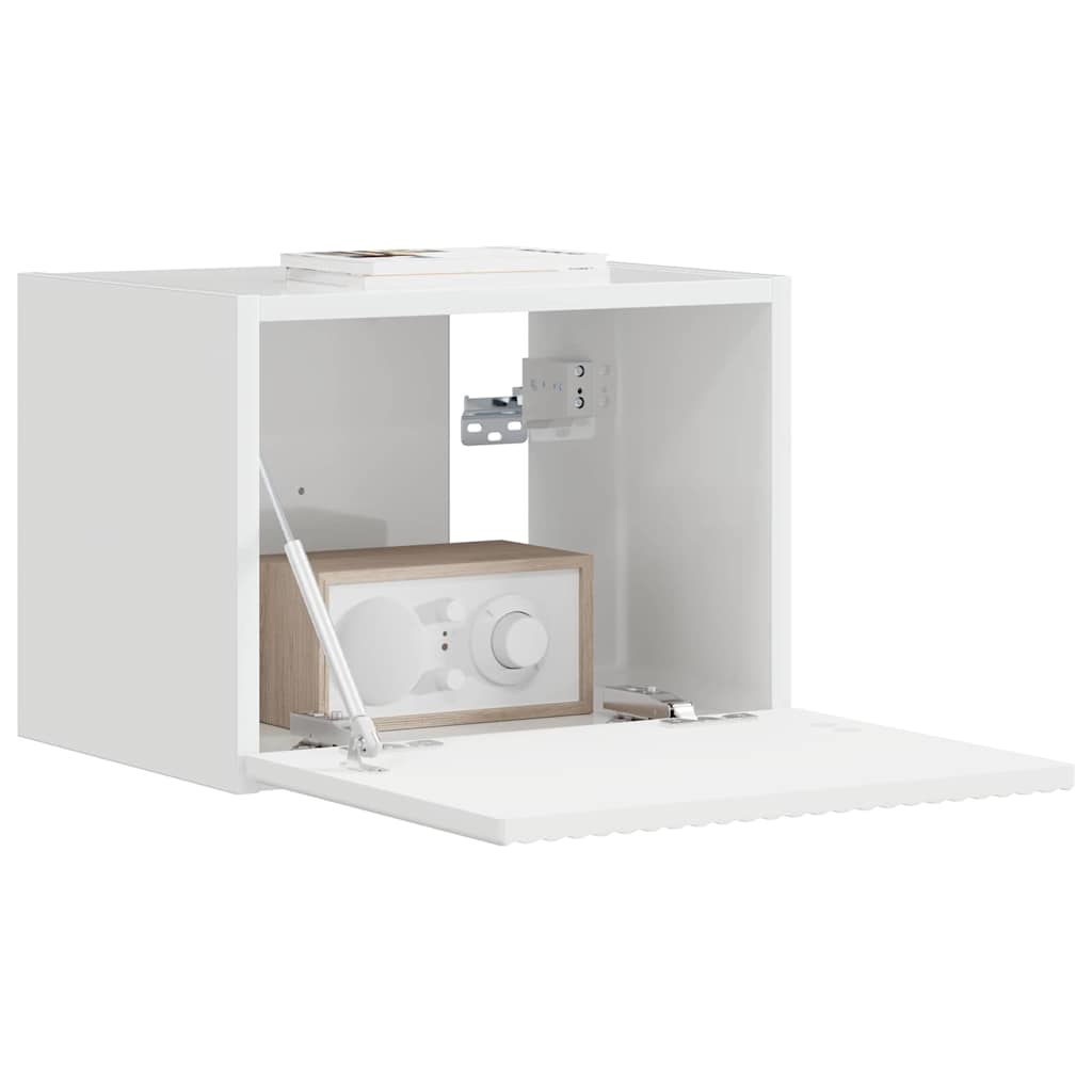 TV Wall Cabinet Gloss White 39 x 31 x 29.5 cm Engineered Wood