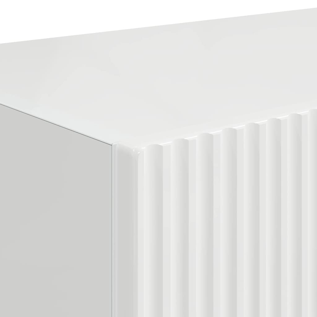 TV Wall Cabinet 2 pcs Gloss White 39 x 31 x 29.5 cm
