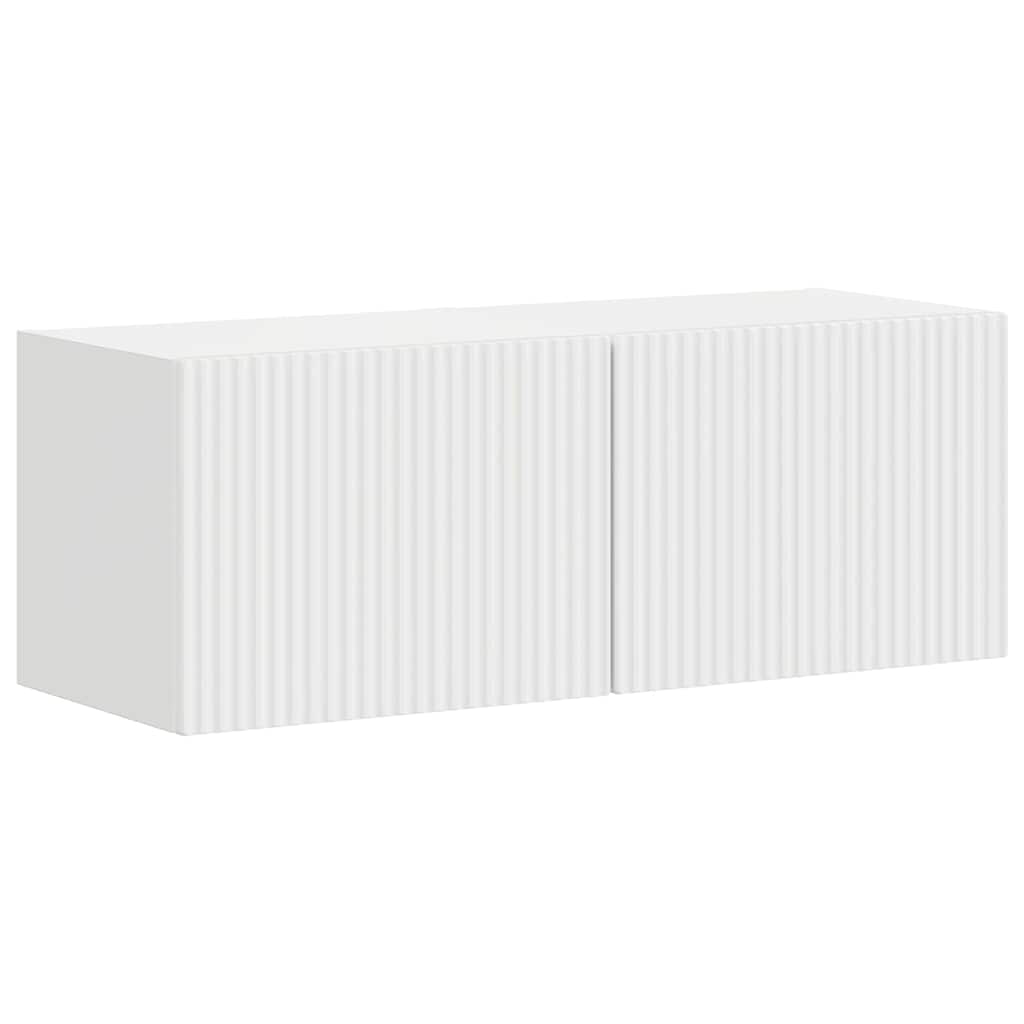 TV Wall Cabinet 2 pcs Gloss White 39 x 31 x 29.5 cm