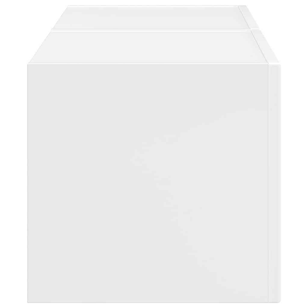 TV Wall Cabinet 2 pcs Gloss White 39 x 31 x 29.5 cm