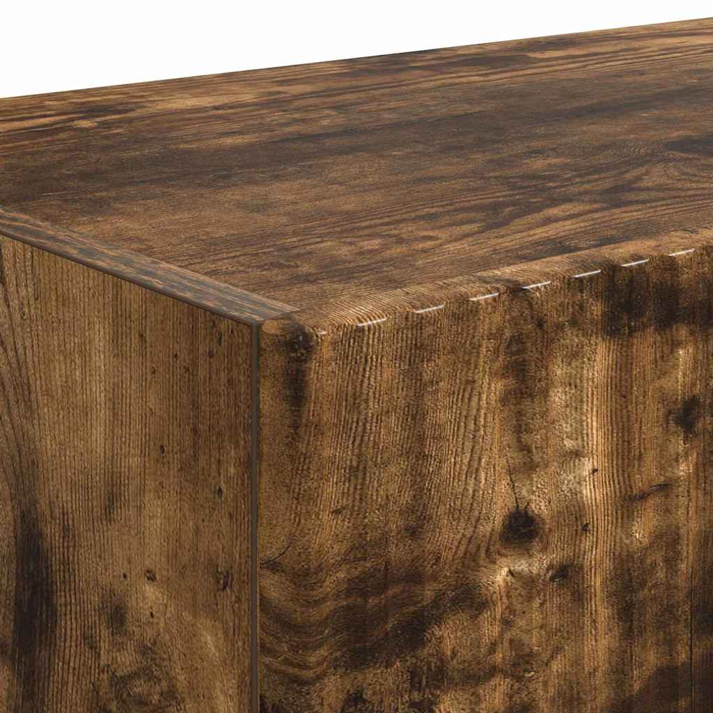 TV Wall Cabinet Wall-mounted 2 pcs Smoked Oak 39 x 31 x 29.5 cm