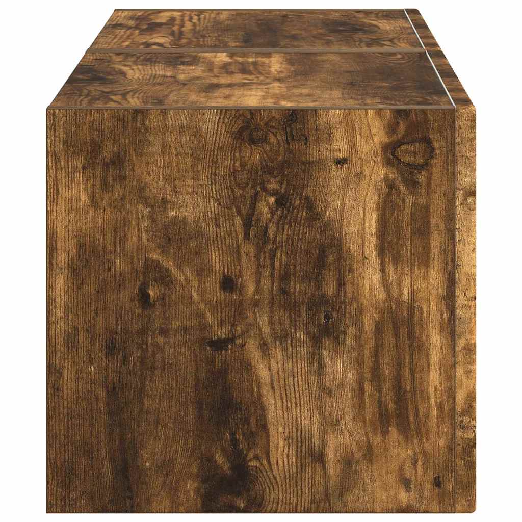 TV Wall Cabinet Wall-mounted 2 pcs Smoked Oak 39 x 31 x 29.5 cm