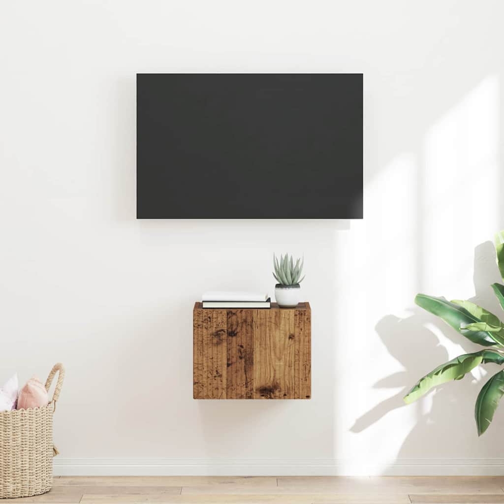 TV Wall Cabinet 39 x 31 x 29.5 cm Old Wood Engineered Wood
