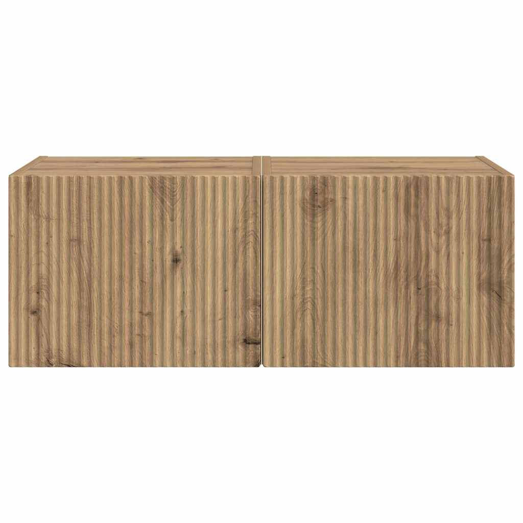 TV Wall Cabinet 2 pcs Artisian Oak 39 x 31 x 29.5 cm