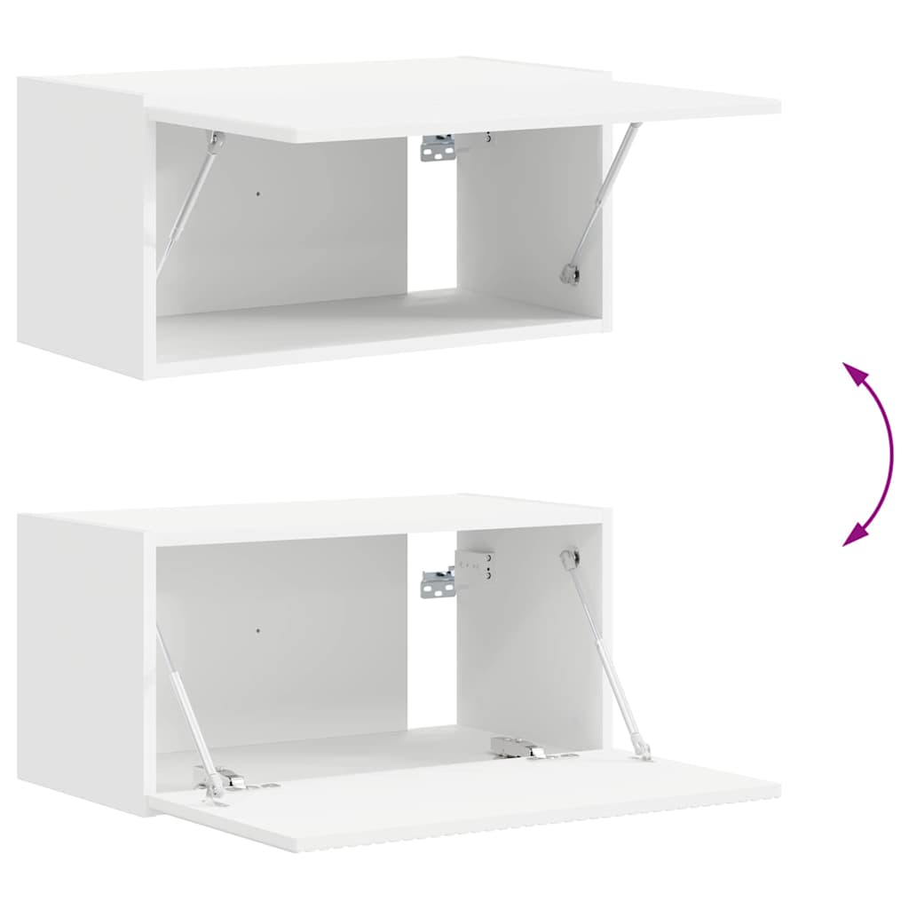 TV Wall Cabinet White 60 x 31 x 29.5 cm Engineered Wood