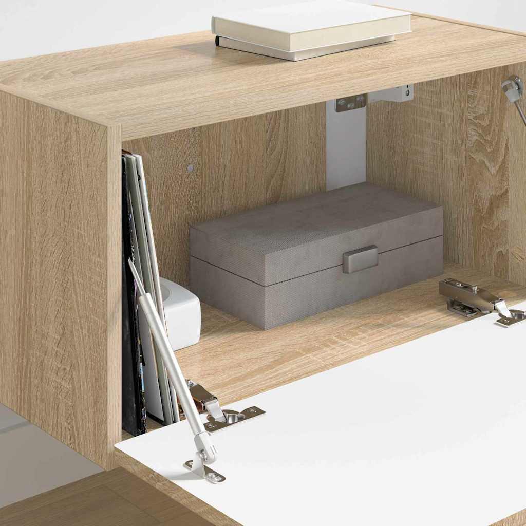 TV Wall Cabinet Sonoma 60 x 31 x 29.5 cm Engineered Wood