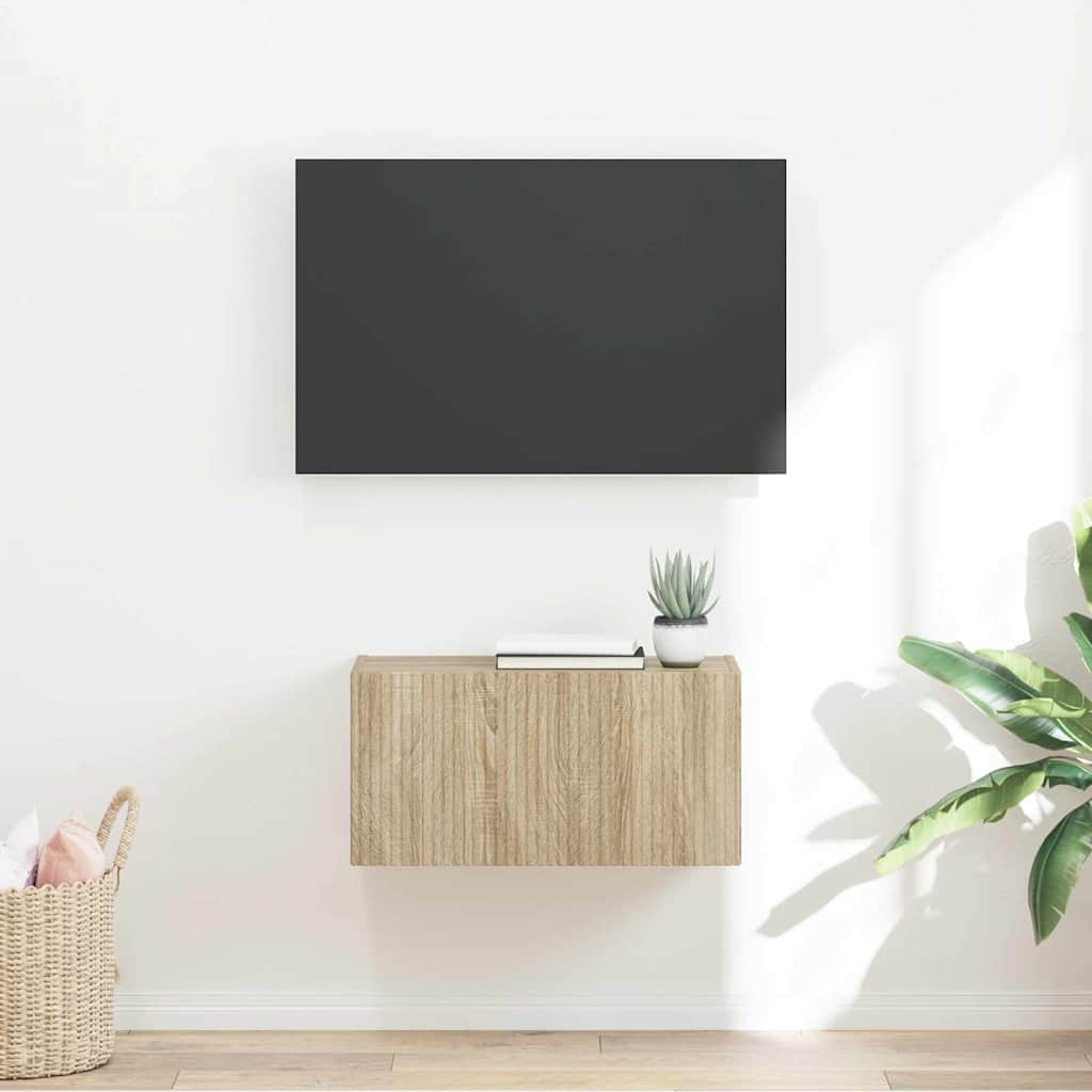 TV Wall Cabinet Sonoma 60 x 31 x 29.5 cm Engineered Wood