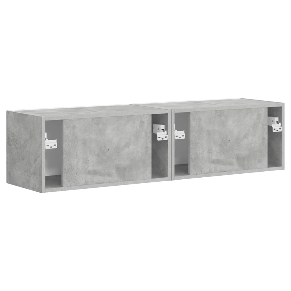 TV Wall Cabinet Wall-mounted 2 pcs Concerte 60 x 31 x 29.5 cm