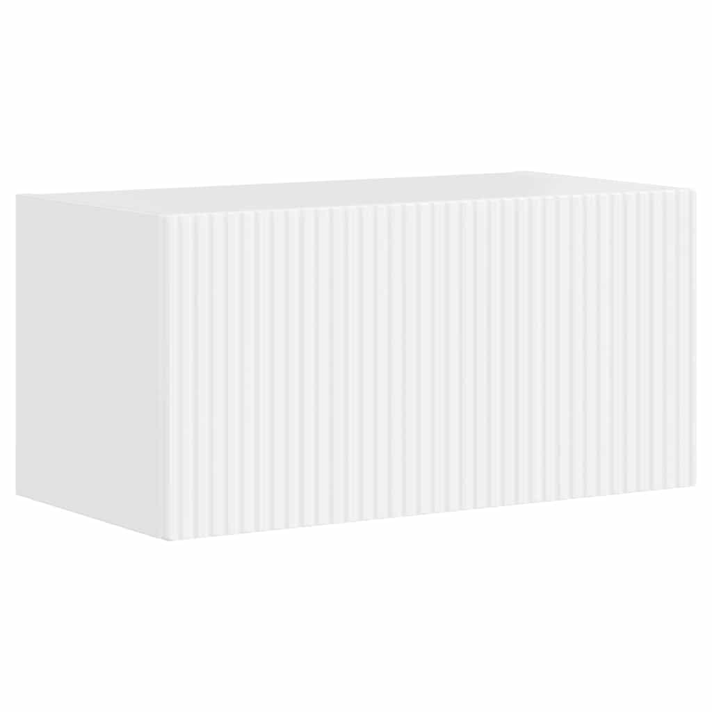 TV Wall Cabinet Gloss White 60 x 31 x 29.5 cm Engineered Wood