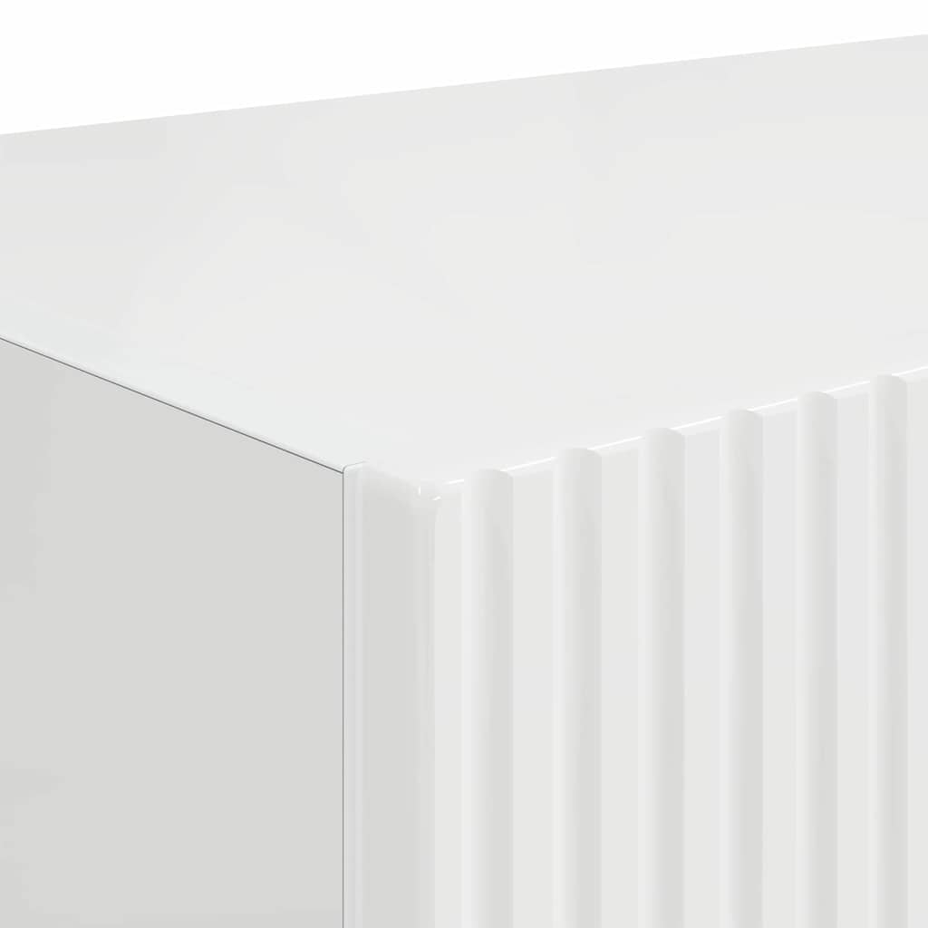 TV Wall Cabinet 2 pcs Gloss White 60 x 31 x 29.5 cm