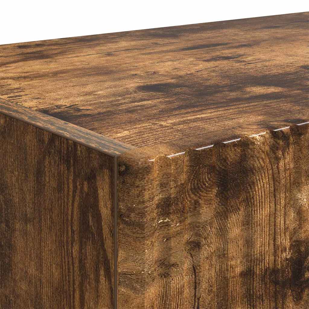 TV Wall Cabinet Wall-mounted 2 pcs Smoked Oak 60 x 31 x 29.5 cm