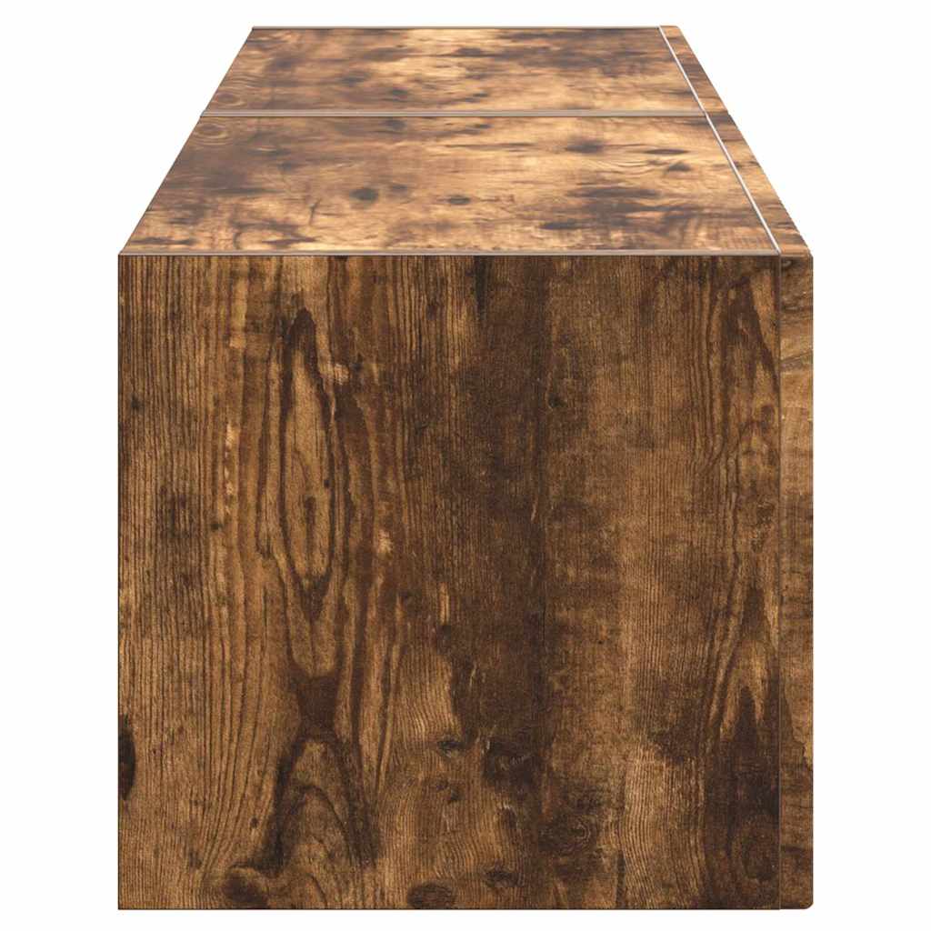 TV Wall Cabinet Wall-mounted 2 pcs Smoked Oak 60 x 31 x 29.5 cm