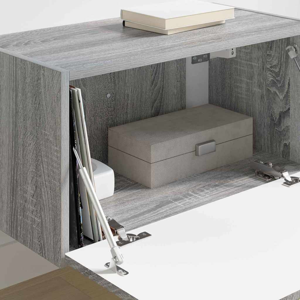 TV Wall Cabinet Grey Sonoma 60 x 31 x 29.5 cm Engineered Wood