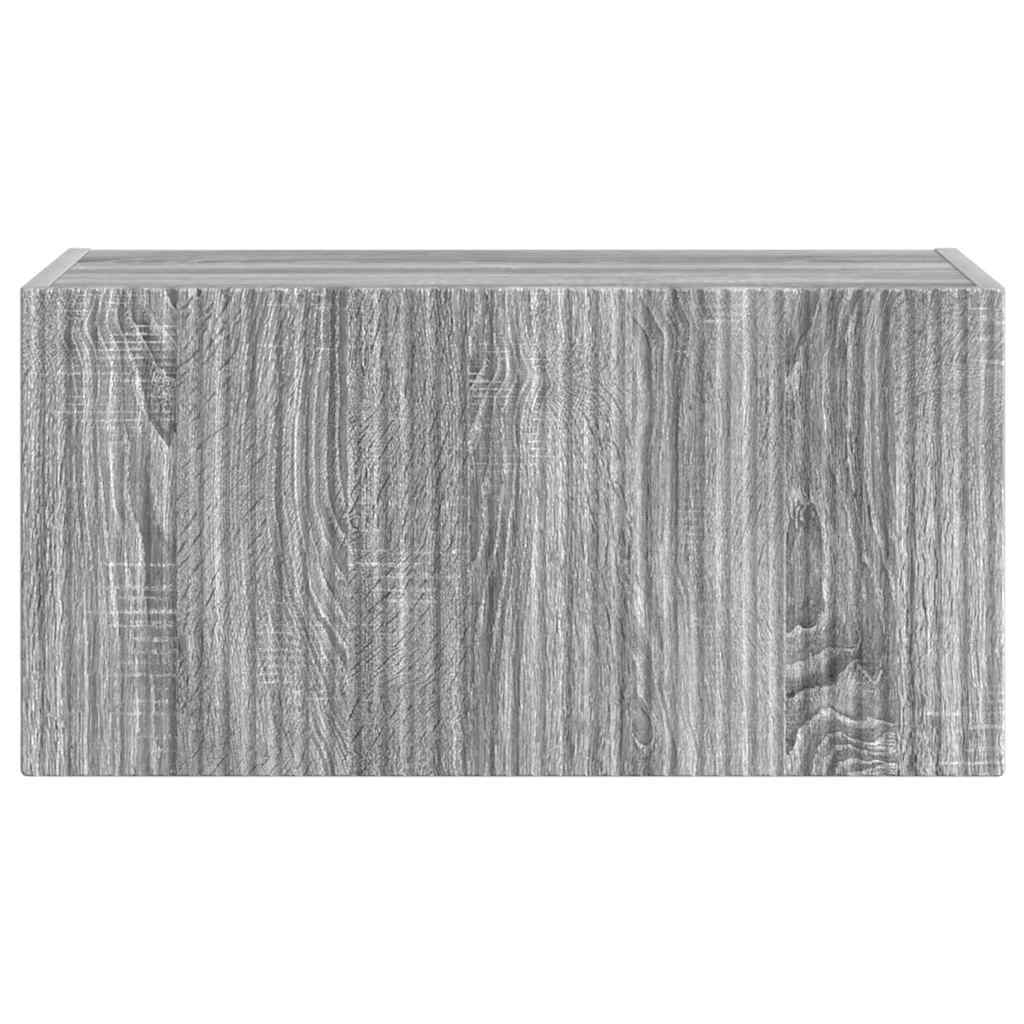 TV Wall Cabinet Grey Sonoma 60 x 31 x 29.5 cm Engineered Wood